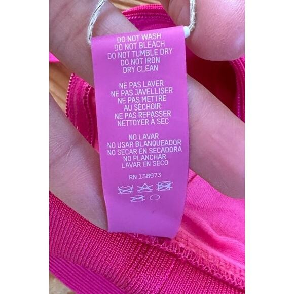 NWT Skims Knit Swim Bandeau Top & Skirt Set Size S/M Women’s Pink - Picture 6 of 15